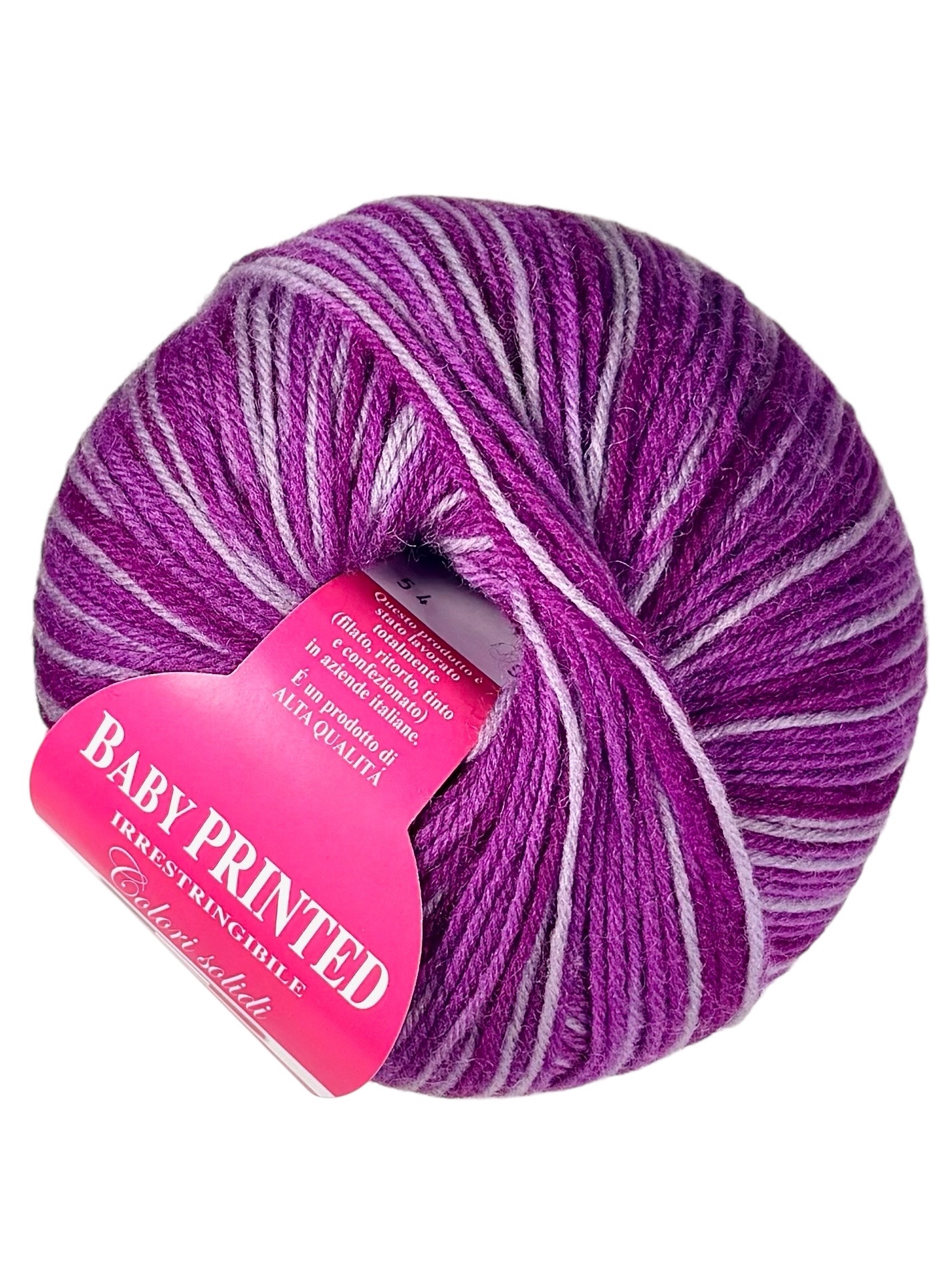 Baby Printed Violet baie avec gris argenté 54